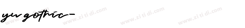 yu gothic字体转换